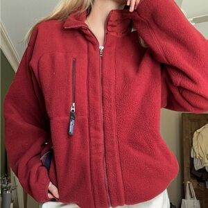 Patagonia Fleece Red Zip Up